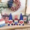 3 Pcs Patriotic Gnomes Decorations for Home, Handmade USA Election Santa Gonk National Memorial Day Ornament,Cute Tiered Table Decor 4th of July